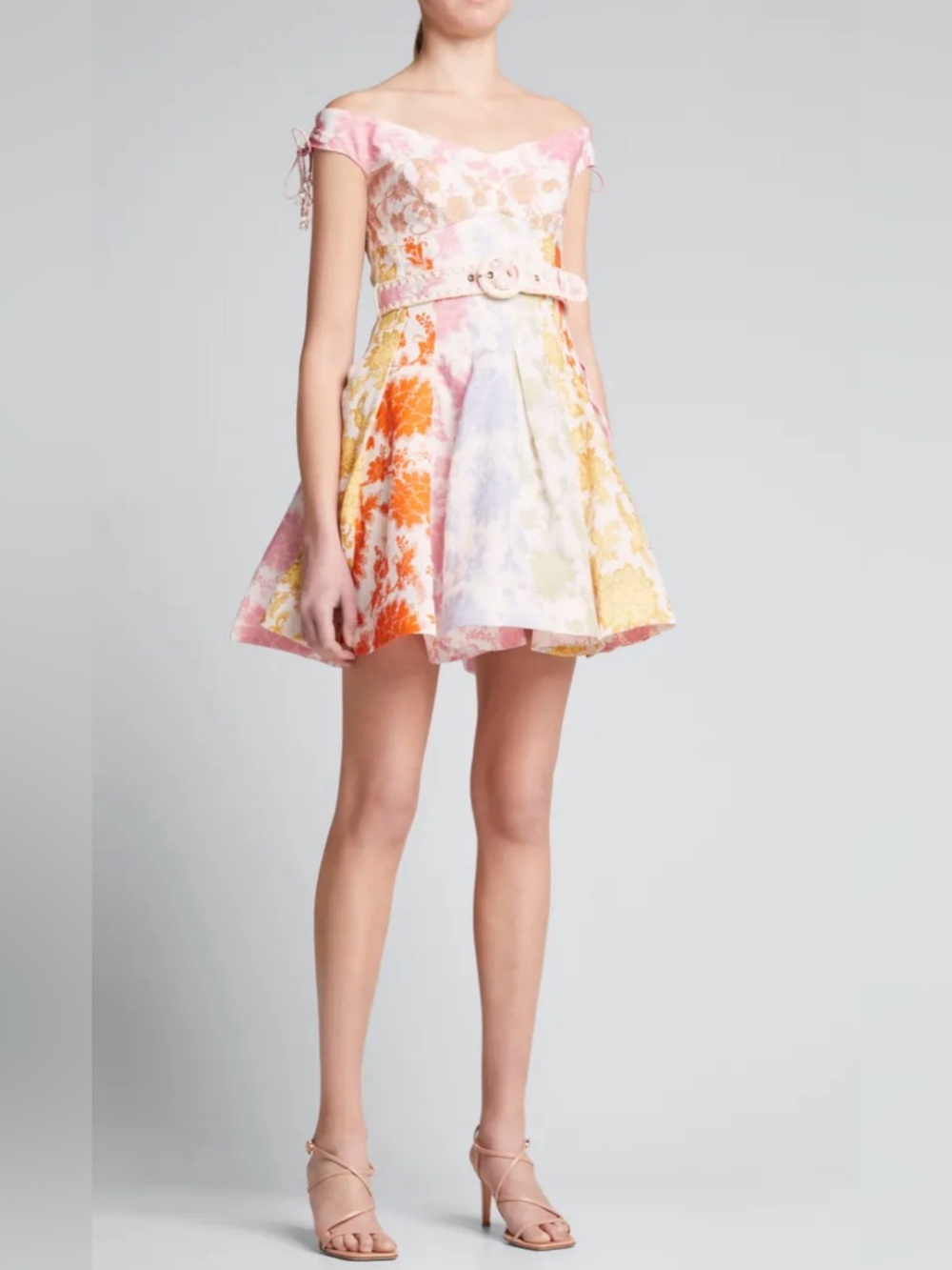 Zimmermann Postcard Spliced Mini Dress